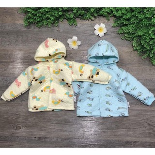 Áo mũ trần bông hàng việt size 3-12kg