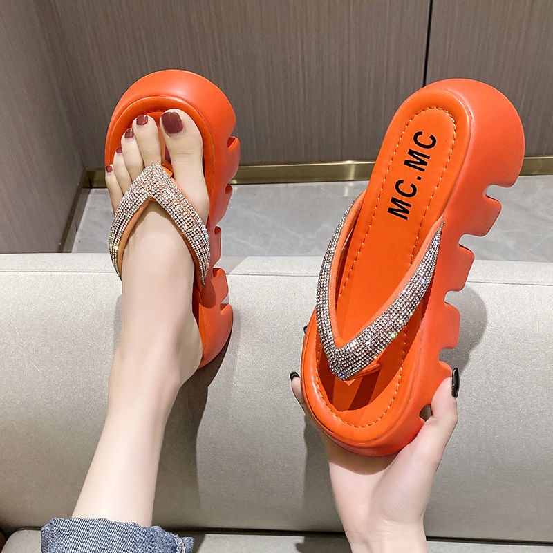 Dép Quai Ngang Đế Dày Thời Trang Hàn Cho Nữ