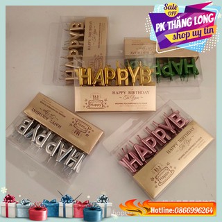 Bộ nến chữ Happy Birthday Trang trí bánh kem - Trang trí bánh sinh nhật