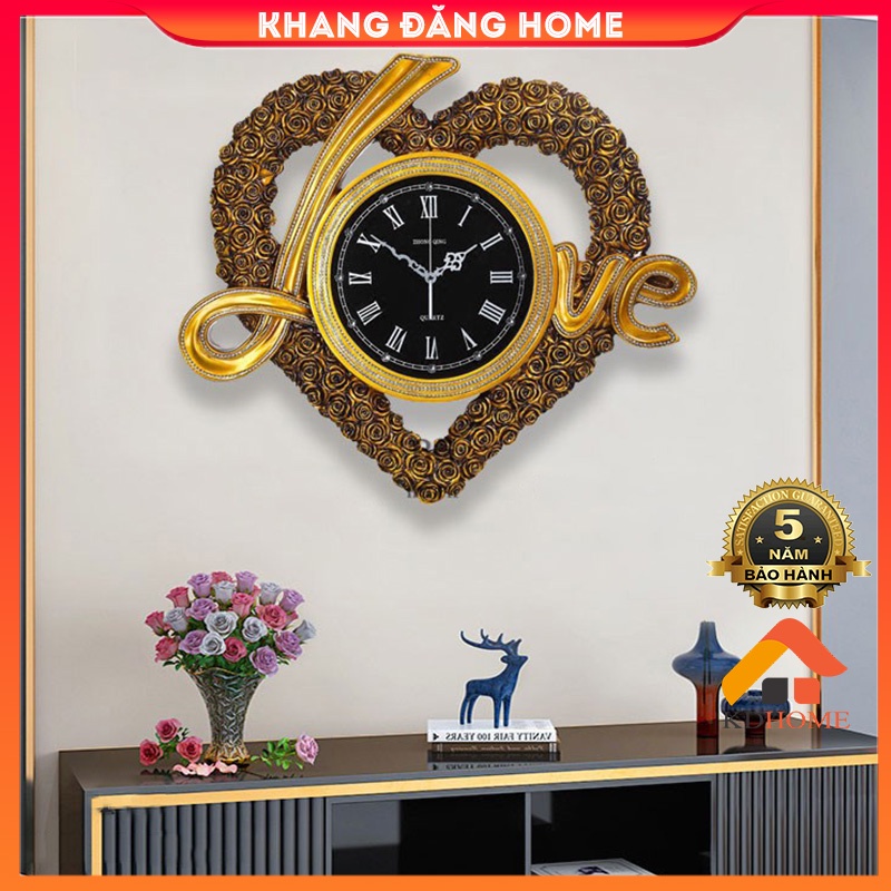 Đồng hồ treo tường trang trí, đồng hồ decor trang trí treo tường phòng ngủ, phòng khách KD8705