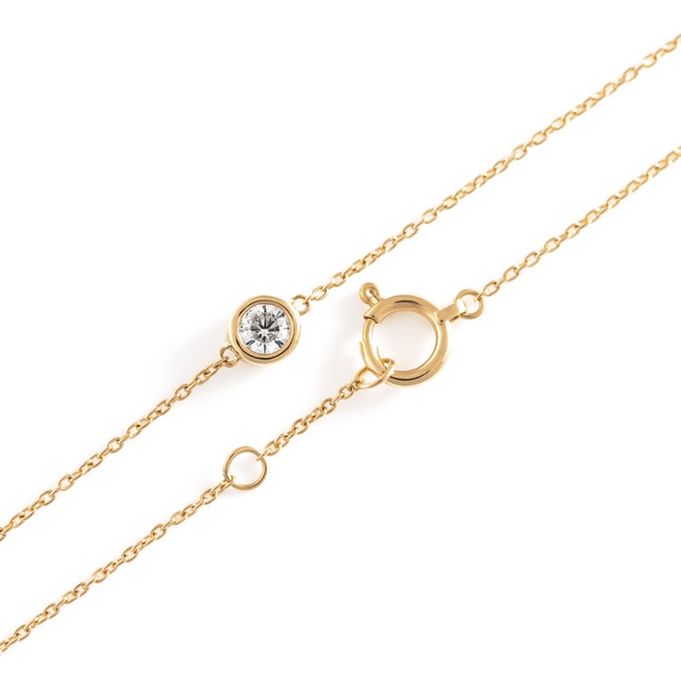 Lắc tay dây mảnh 1 viên kim cương ESTELLE