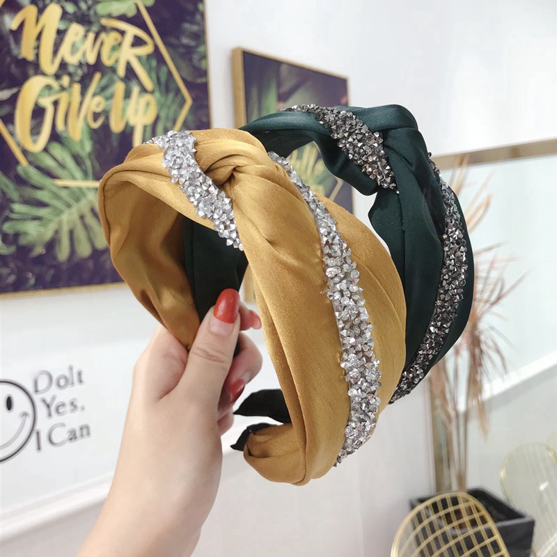 Băng đô vải đính đá phong cách Hàn Quốc dành cho nữ
