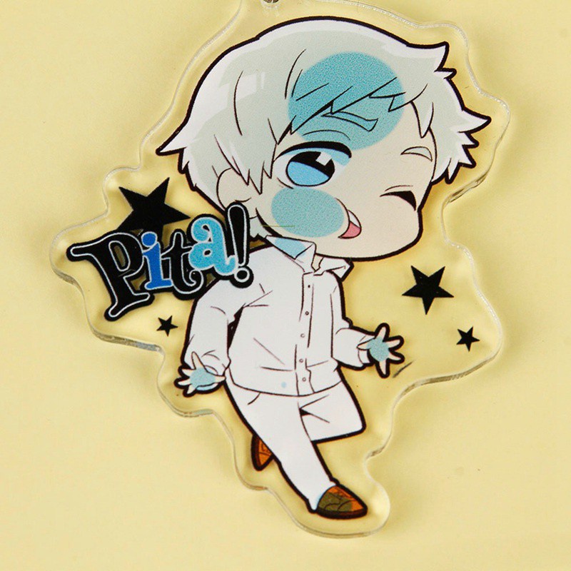 YGT Móc khóa acrylic trong suốt hình Anime The Promised Neverland