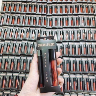 💄Set son Sivanna Colors Matte Lips made in Thailand gồm 1 son kem lì, 1 chì viền môi siêu tiện .