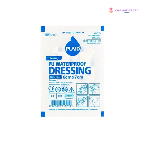 Băng gạc vô trùng trong suốt không thấm nước Adflex Pu Waterproof Dressing