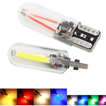 1 Dây Đèn LED W5W T10 194 168 COB Cho Xe Hơi