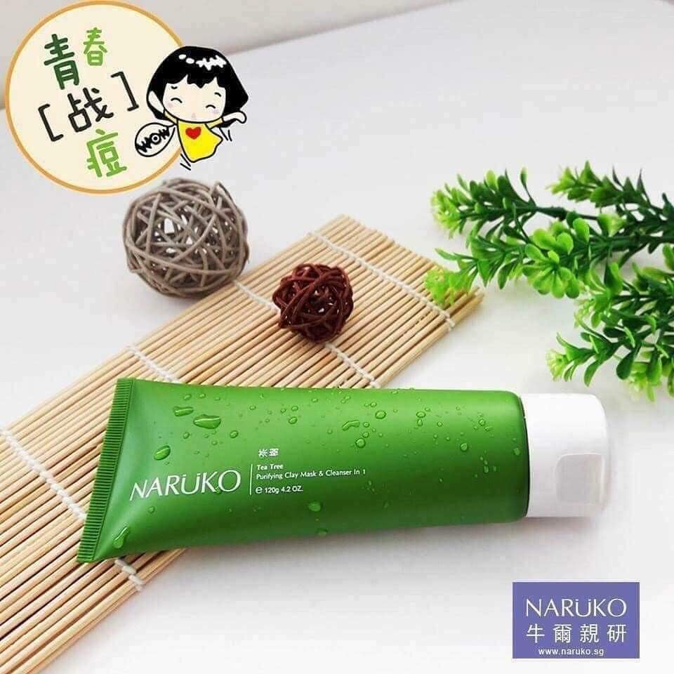 SỮA RỬA MẶT NARUKO ĐẤT SÉT 3in1 TRÀM TRÀ