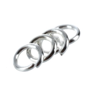 Set 100 nhẫn hở 4mm mạ bạc