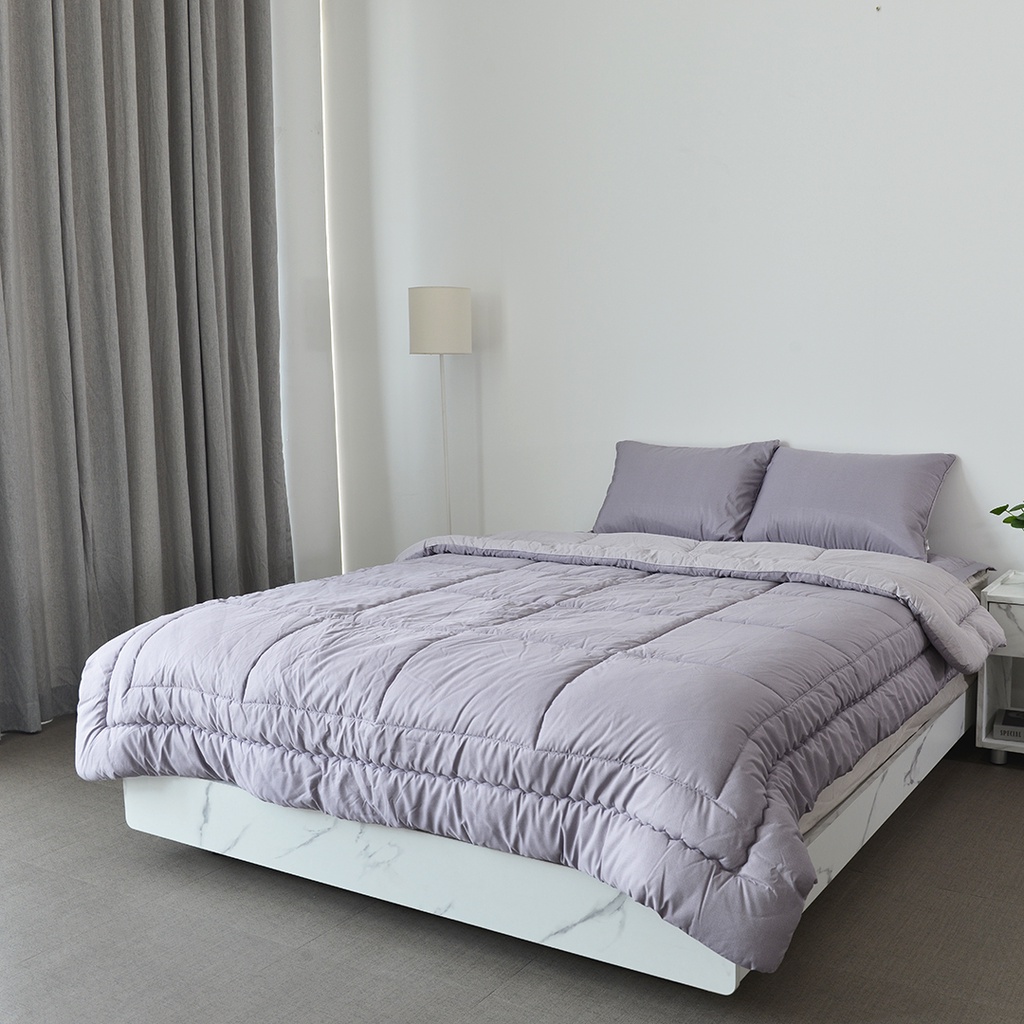 Vỏ Gối ARIZE On Cloud Clara Purple Gray 50x70 Cao Cấp Chống Bụi