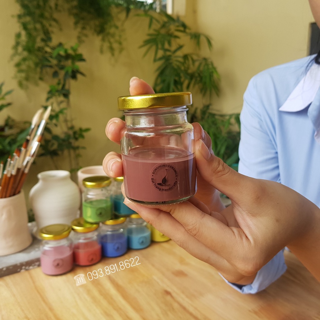 Màu Men Trang Trí Trên Gốm SHMG-DT Men Gốm Chuyên Dụng  Tráng Men Cho Sản Phẩm Gốm