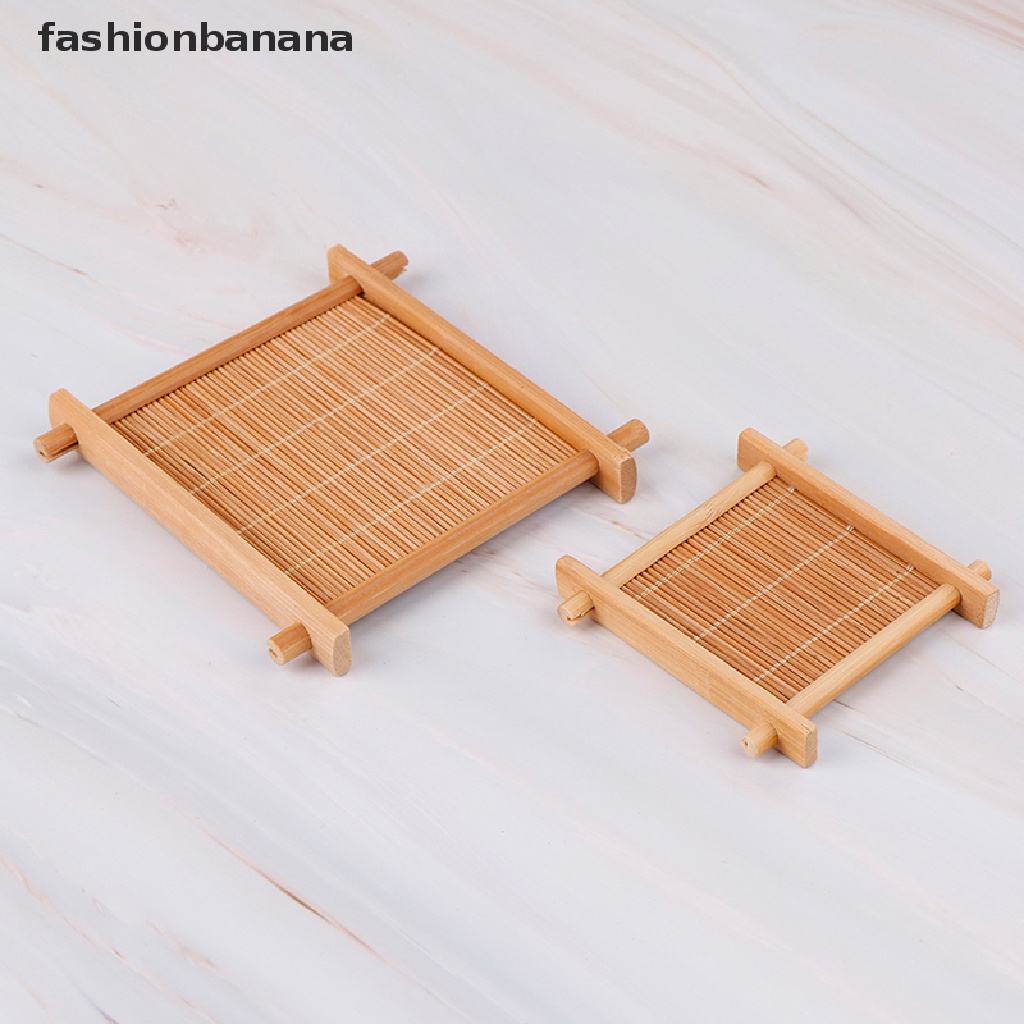 Thời Trang Đế Lót Cốc Trà Bằng Tre Trang Trí Nhà Bếp