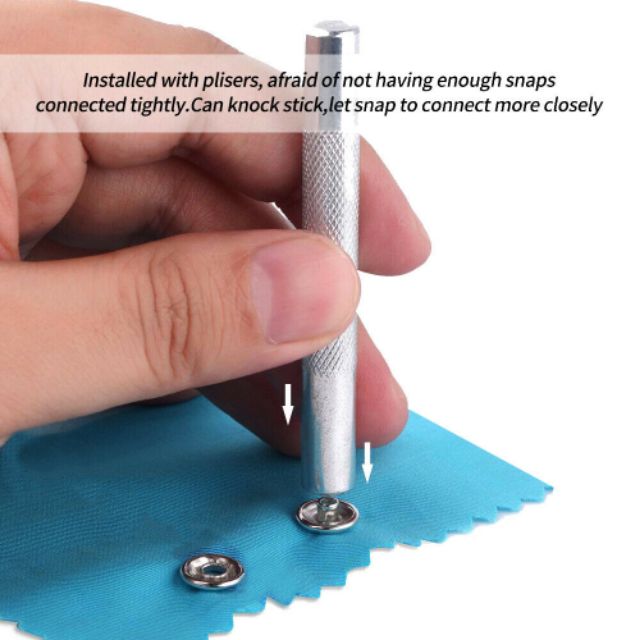 Kìm bấm cúc vành và 100 cúc vành màu