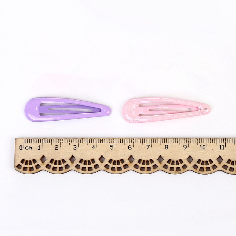 20 kẹp tóc 5cm thiết kế đơn giản nhiều màu chất liệu kim loại thời trang