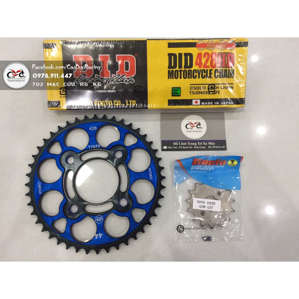 Combo Bộ NSD winner sonic  Đĩa nhôm 7 2 line - sên DID 10LY HD - Nhông recto