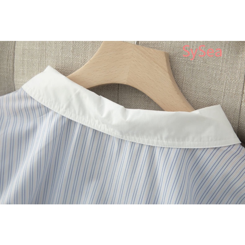 Áo Sơ Mi Kẻ Sọc Phong Cách Hàn Quốc Cho Nữ