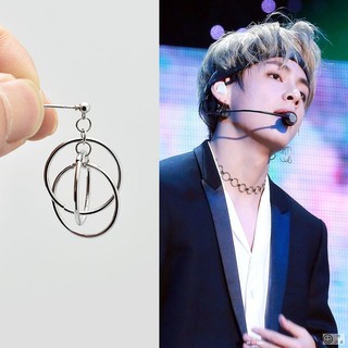 Bông tai khuyên tai V BTS nhiều vòng tròn cá tính