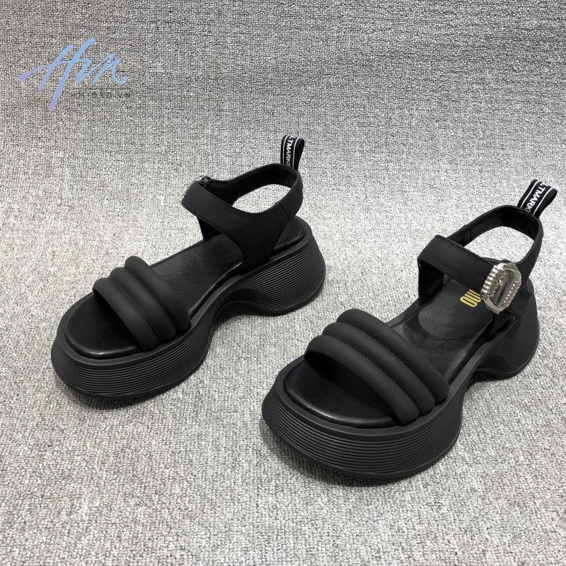 Giày Sandal Da Hở Ngón Đế Dày Phong Cách Mùa Hè 2022