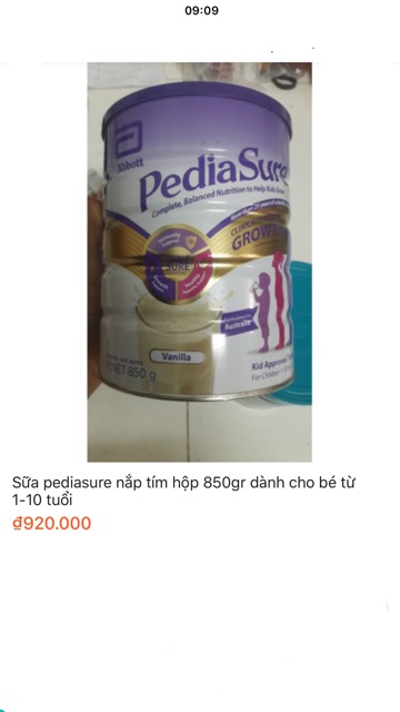Sữa PediaSure cho bé 1-10 tuổi