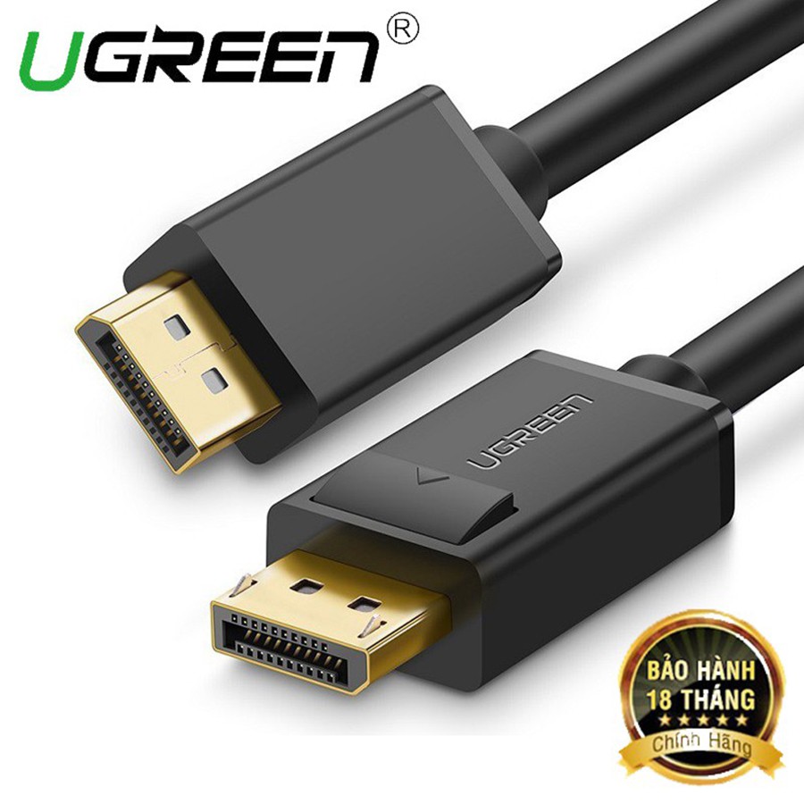 Cáp Displayport Ugreen 10245 dài 1,5m chuẩn 1.2 chính hãng - HapuStore