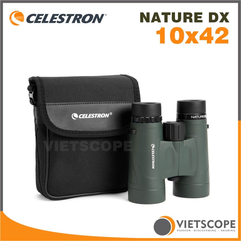 Ống nhòm 2 mắt Celestron Nature DX 10x42 - Ống nhòm roof du lịch dã ngoại