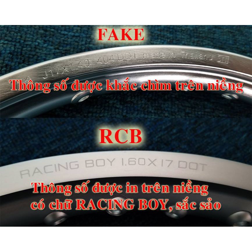 vành Niềng RCB đủ size 1.2 - 1.4 -1.6 -1.85 - 2.15- 2.50 - 3.0 - 3.50 / 14 inches & inches chính hãng ( màu đen, bạc)