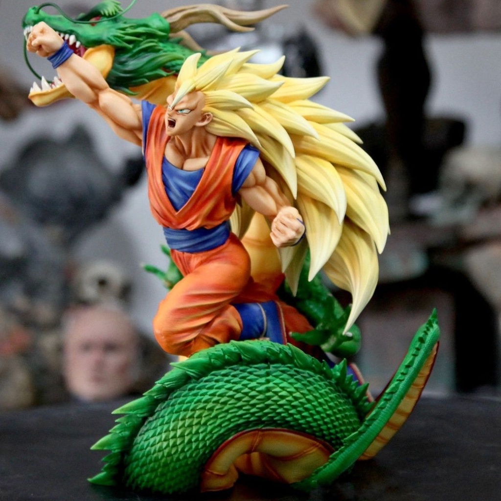 Mô Hình Nhân Vật Super Fist Burst Super Three Monkey King Saiyan gk Super Fierce Battle Cỡ Lớn
