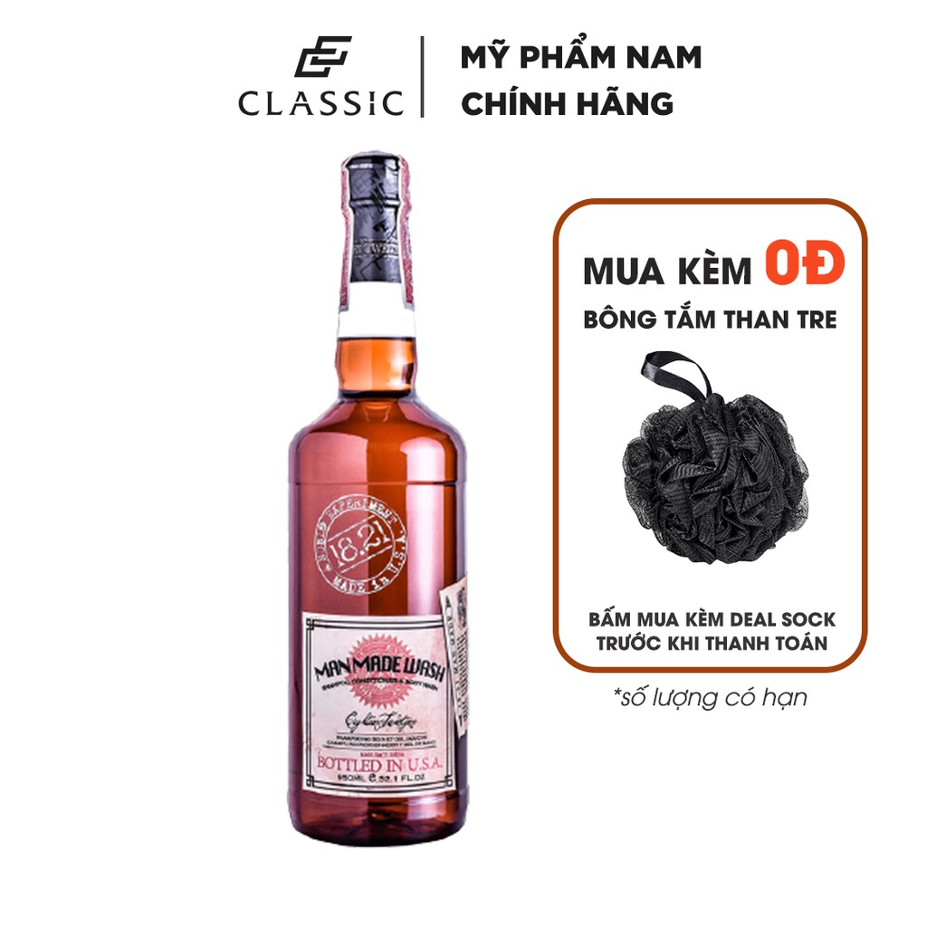 Sữa Tắm Gội 18.21 Man Made Wash Sweet Tobacco 1000ml