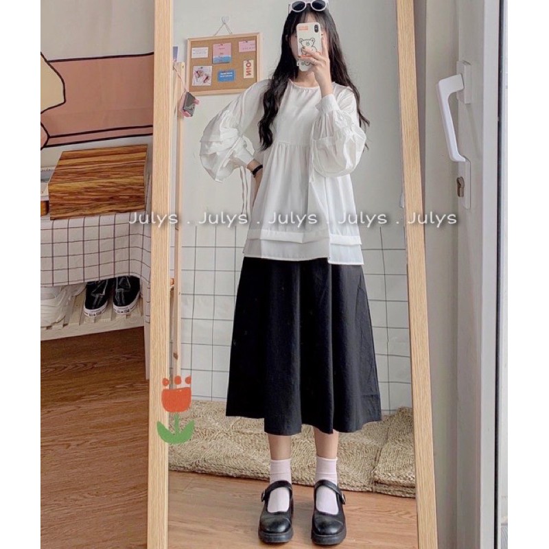 [Rẻ Vô Địch] Áo Babydoll Xếp Tầng(Ảnh Thật Kèm Video)