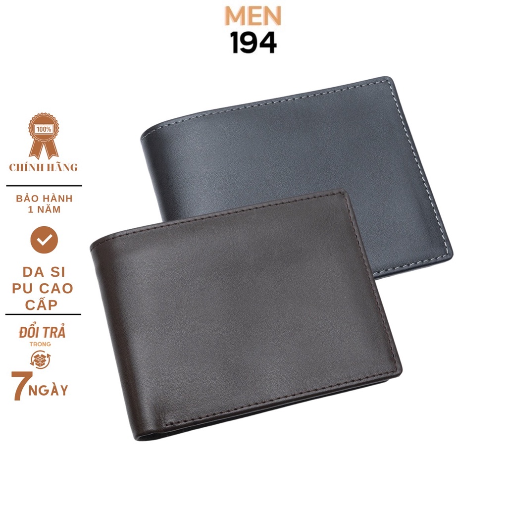 Ví nam Men194 chất liệu da Si PU cao cấp nam mini sang chảnh - VRR