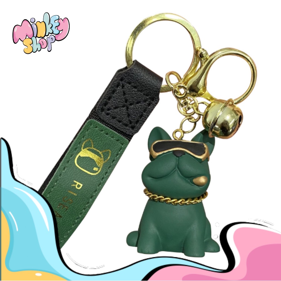 Móc Khóa Đẹp Cute Hình Chó Bull dễ thương phụ kiện Túi Xách -Minkey