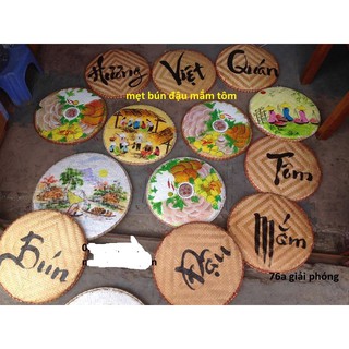 Trang trí quán ăn bằng mẹt vẽ