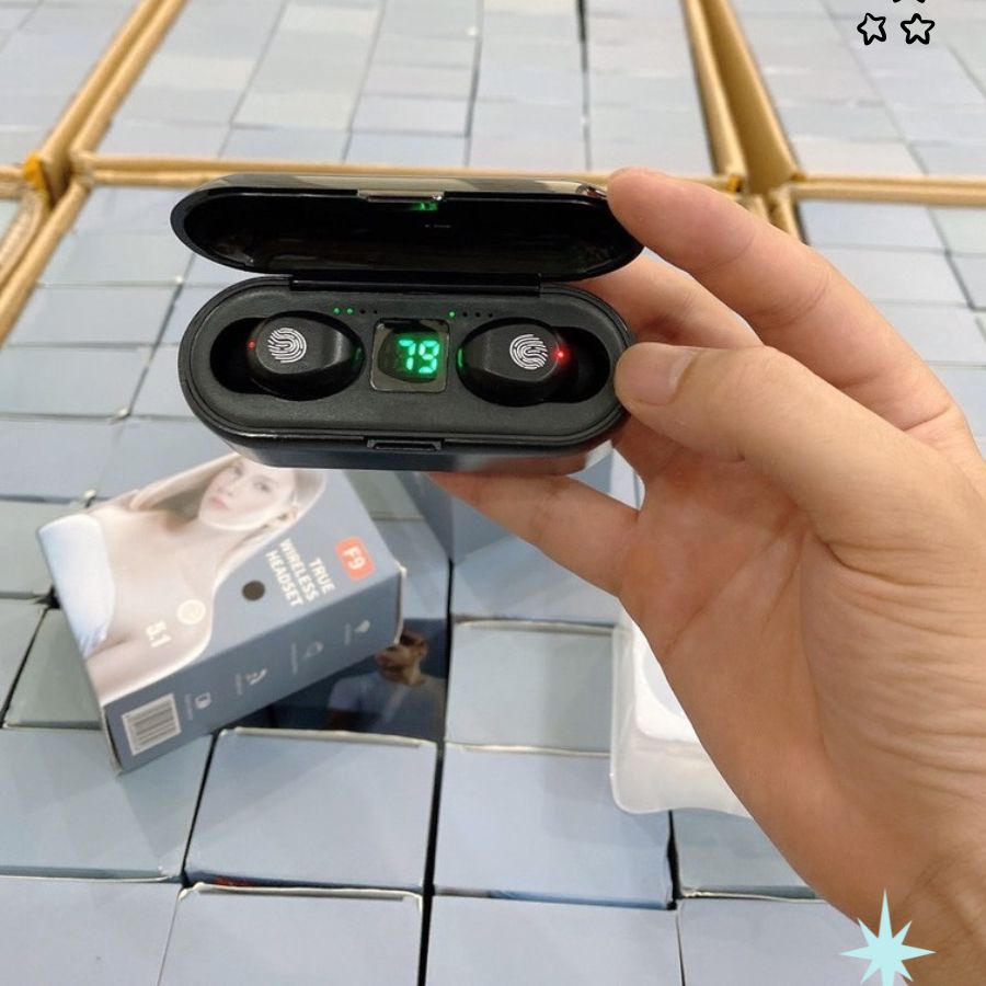 Tai Nghe Bluetooth F9  Không Dây TWS Cảm Ứng Chạm Khử Tiếng Ồn Dùng Chơi Game, Nghe Nhạc -F9 - King.shop.70