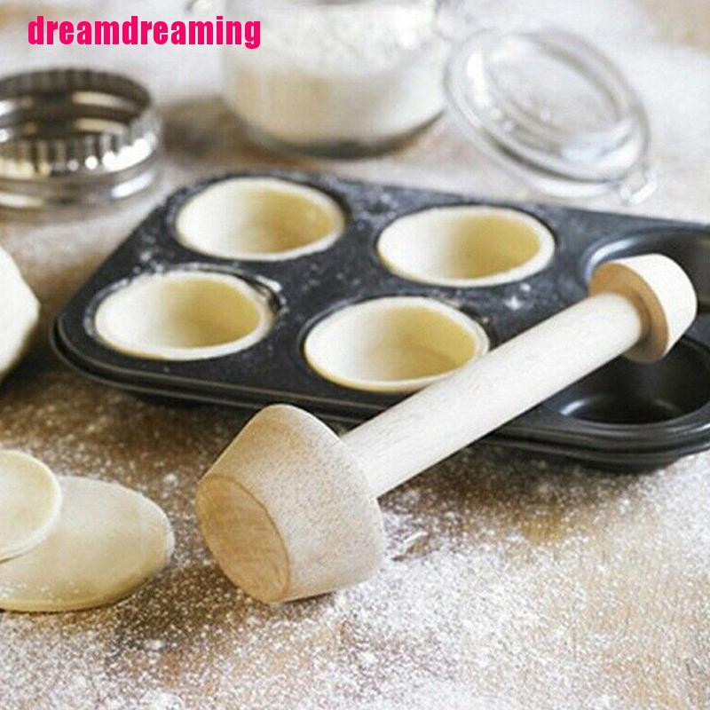 Khuôn Làm Bánh Tart Trứng 2 Mặt Bằng Gỗ