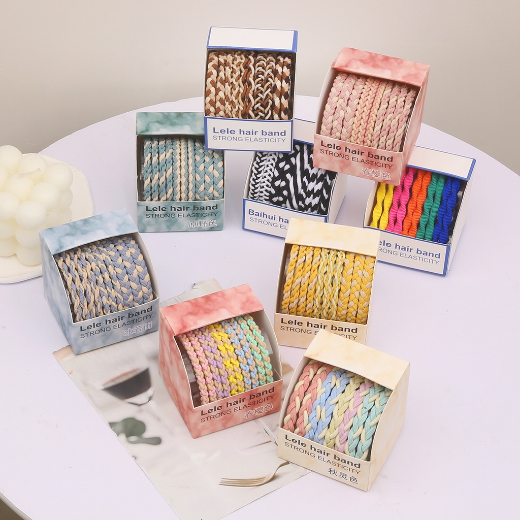 Set dây cột tóc BEADIA không đường may, độ co giãn cao, dễ thương