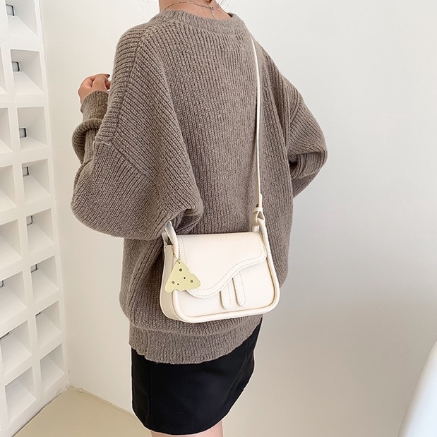 Túi xách nữ đeo chéo đẹp da dày nắp yên ngựa đi chơi phong cách hàn quốc PK 416