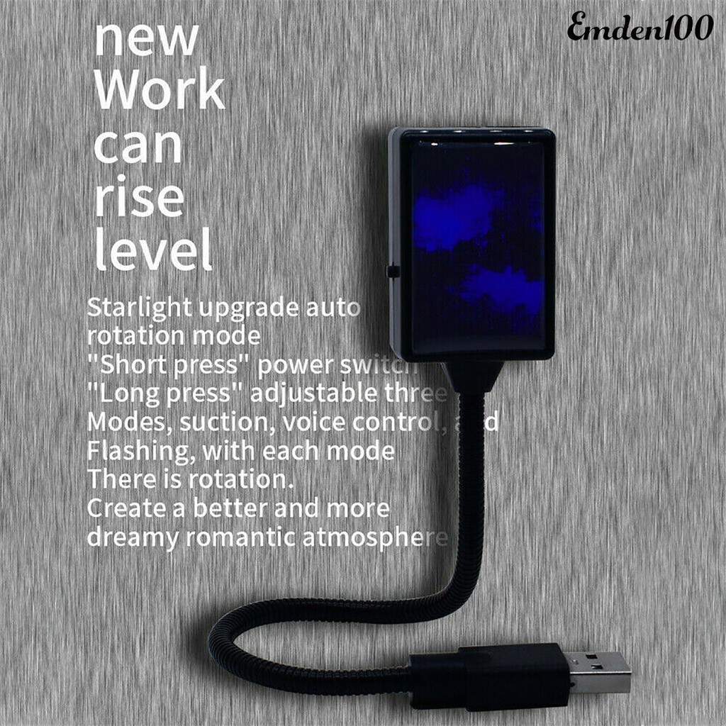 Đèn Led Chiếu Sao Xoay Tự Động Trang Trí Nội Thất Xe Hơi