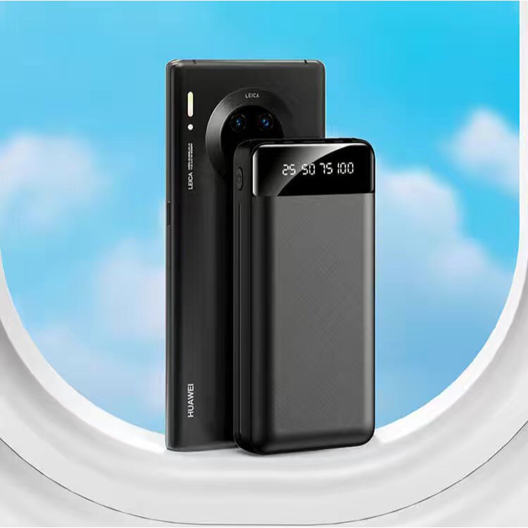 Sạc Dự Phòng 10000mAh 5 trong 1 tích hợp 4 dây sạc tiện dụng kèm đèn pin