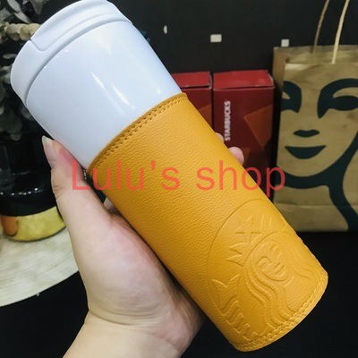 2020 mới nhất của Starbucks bao da cốc giữ nhiệt dành cho nam và nữ sinh viên kinh doanh cốc nước di động đa năng