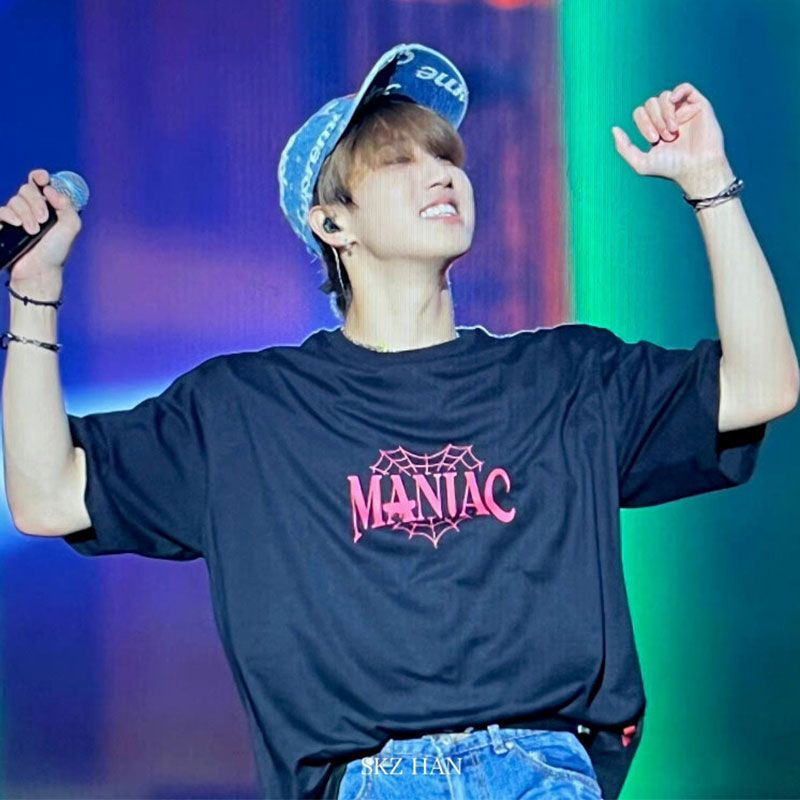 Áo Hoodie Cotton Dáng Rộng In Hình KPOP Stray Kids MANIAC Seoul UNVEIL Concert