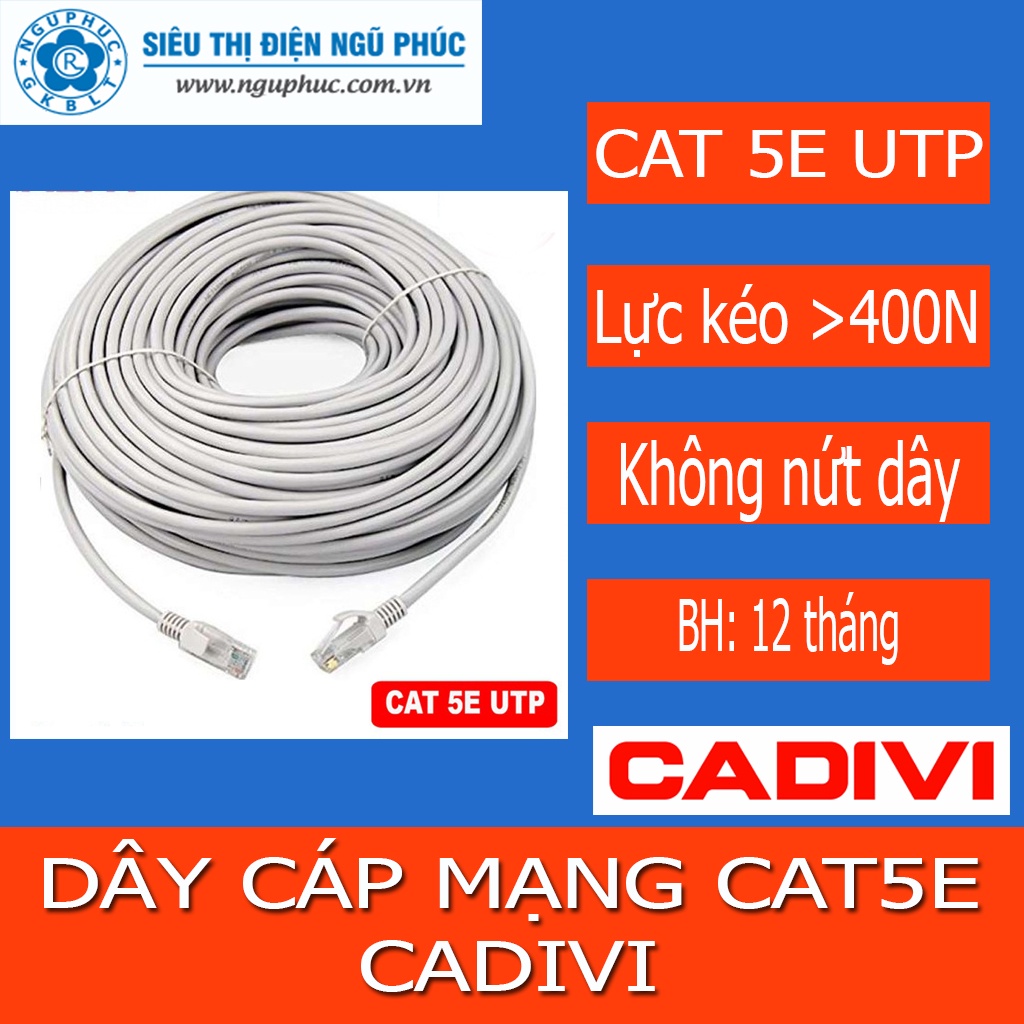 CÁP MẠNG CAT 5E UTP CADIVI