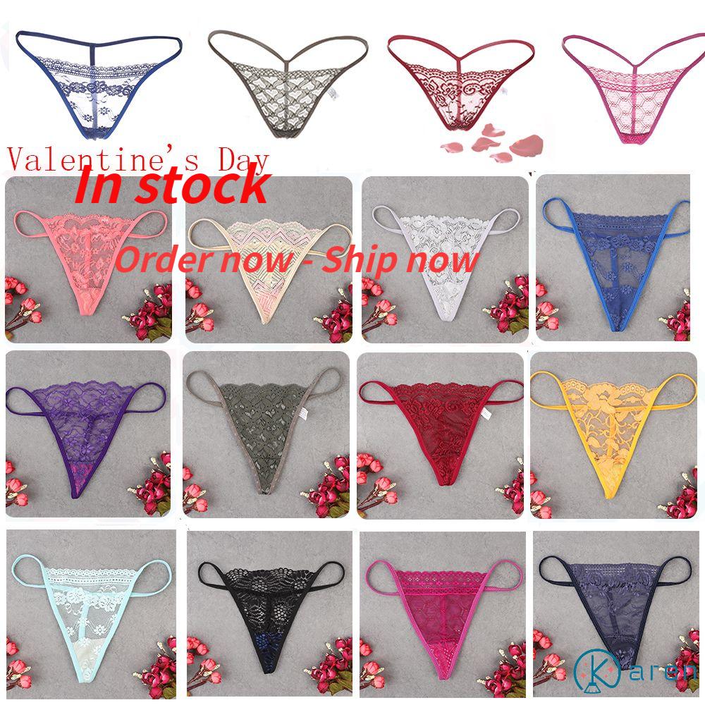 1 Quần Lót Lọt Khe Phối Ren Xuyên Thấu Gợi Cảm Thời Trang Cho Nữ