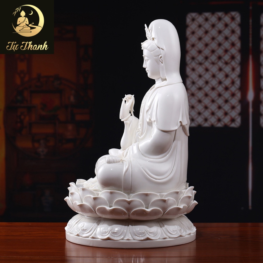 Tượng Quan Âm Bồ Tát gốm Đức Hóa cao 45 cm – TỰ THANH QUÁN