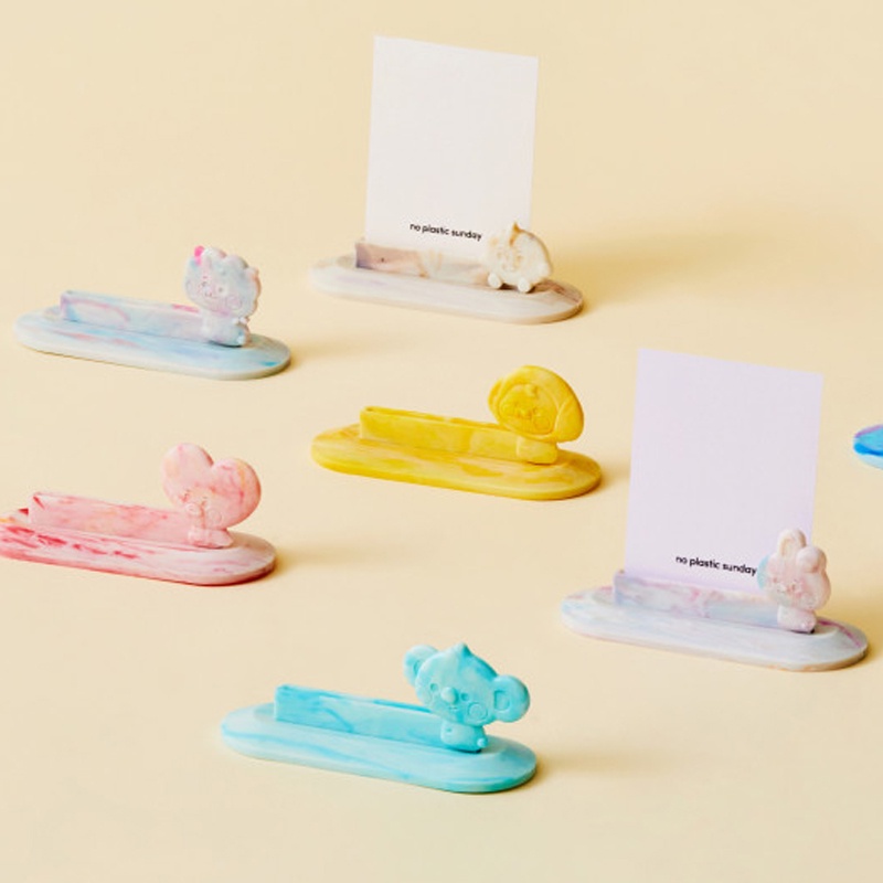 Hộp đựng kính áp tròng hình BT21 NO PLASTIC SUNDAY FIGURINE