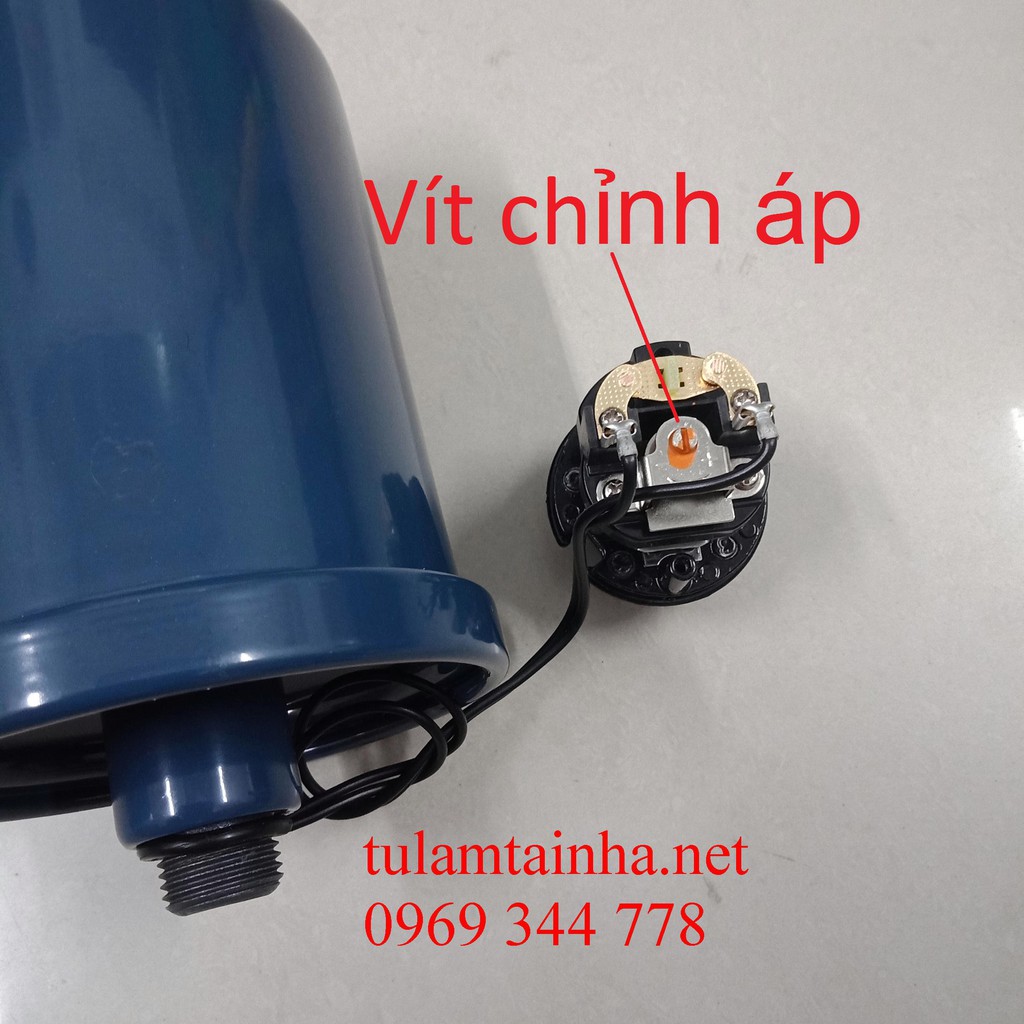 Combo rơ le và bình áp dùng chế máy bơm tăng áp gia đình