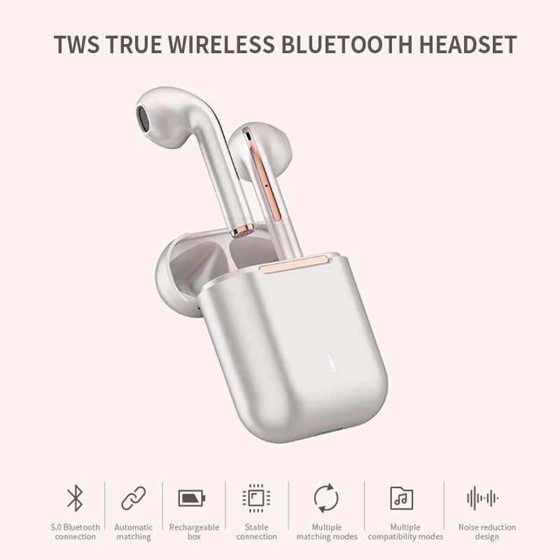 Tai nghe bluetooth 5.0 không dây J18 TWS âm thanh nổi HIFI chất lượng cao tiện dụng