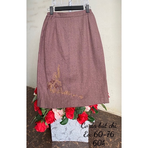 Chân váy dạ dài kiểu