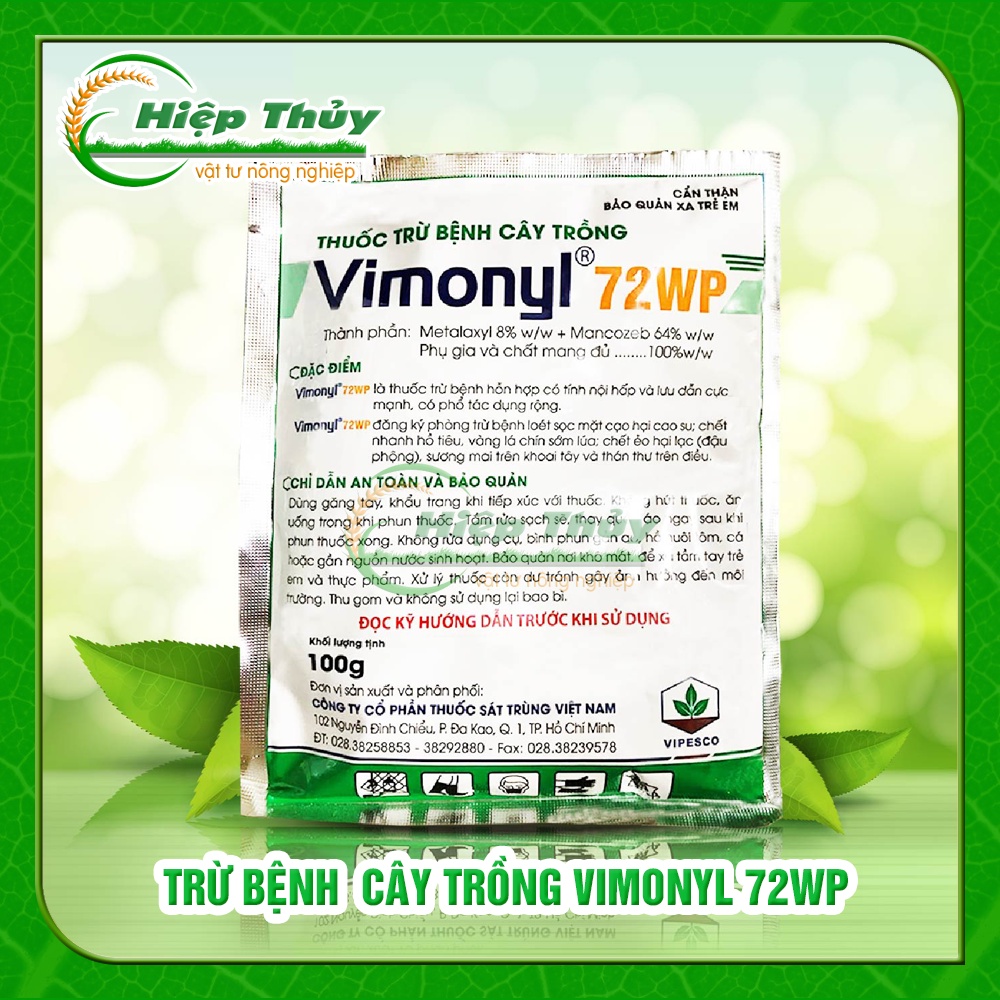 Thuốc trừ bệnh Vimonyl 72WP (Mancozeb 64%) 100gr