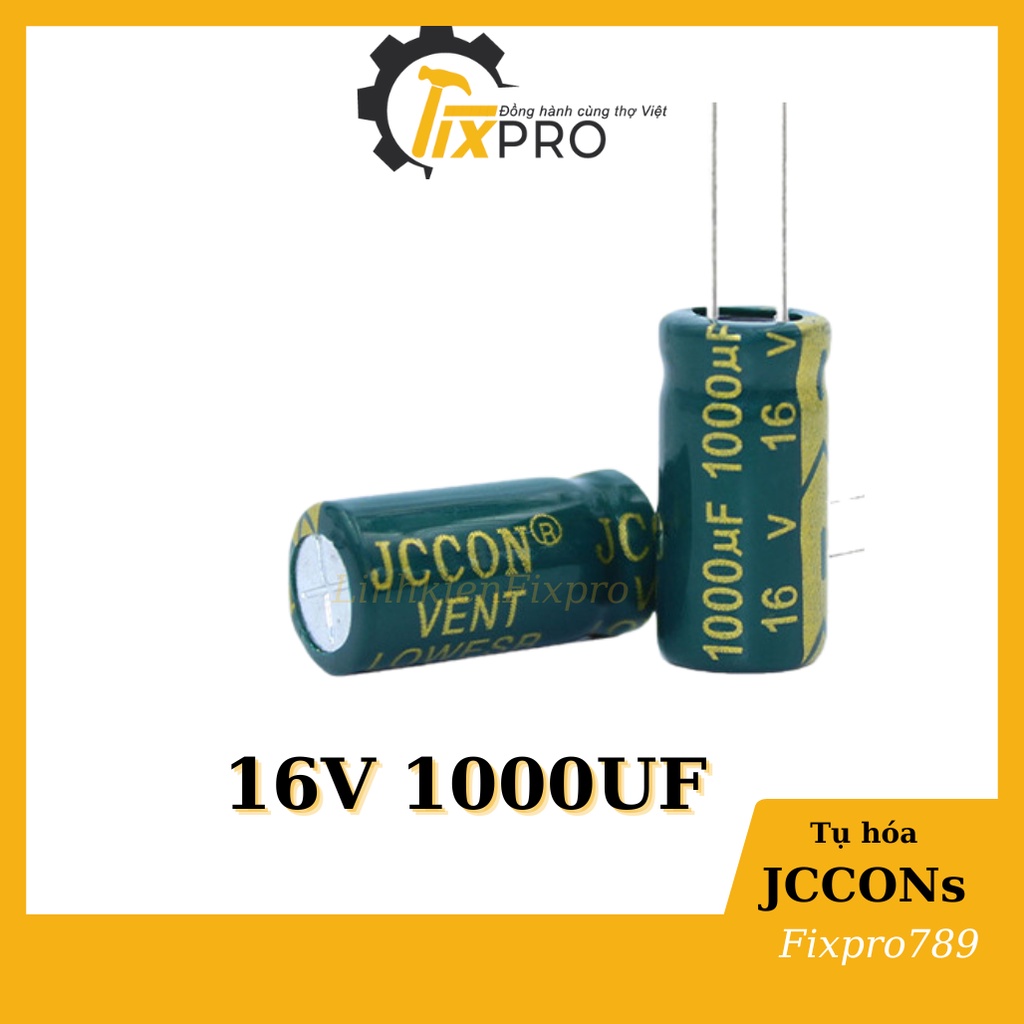 Tụ hóa 16V 100uF-10000uF tần số cao màu xanh