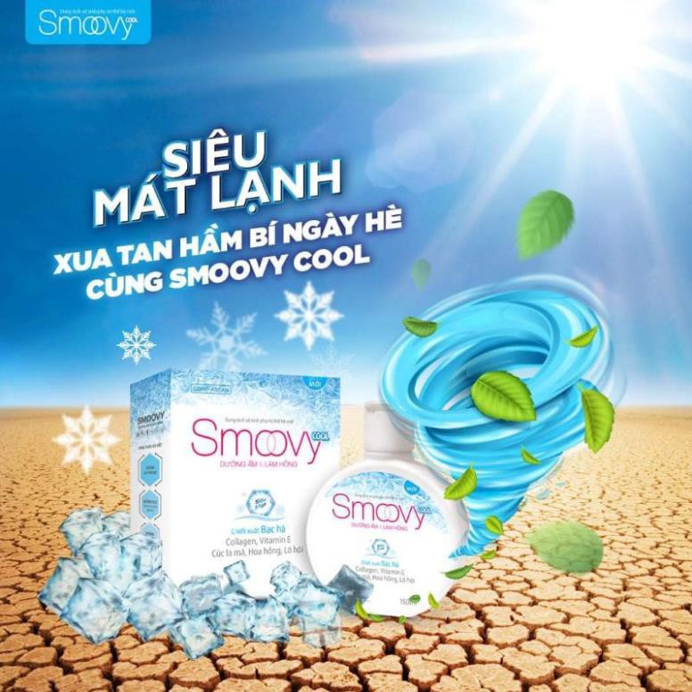 Dung dịch vệ sinh phụ nữ Smoovy✅Se khít &amp; Làm hồng✅ Smoovy dưỡng ẩm tạo hương thơm 150ml