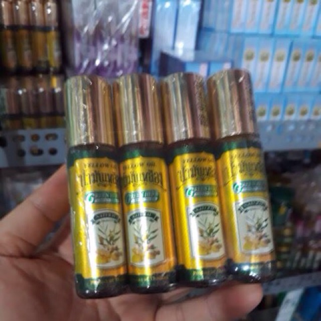 Dầu gừng Green Herb Yellow Oil Thái Lan